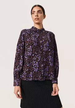 Рубашка Soaked in Luxury KENNA, цвет black silhouette print