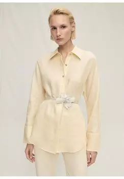 Рубашка SOFIE Mango, светло-желтый