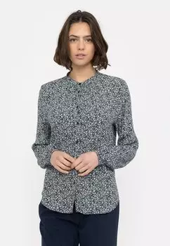 Рубашка Soft Rebels с рисунком, темно-синий