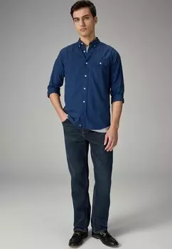 Рубашка Soft Regular Fit Next, темно-синяя