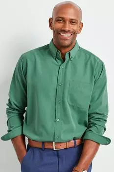 Рубашка Soft Touch с длинными рукавами Cotton Traders, зеленый