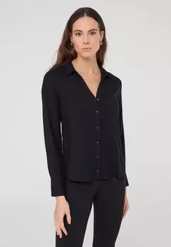 Рубашка SOLID-COLOURED Terranova, черный