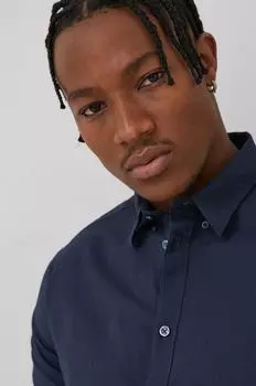 Рубашка Solid, темно-синий