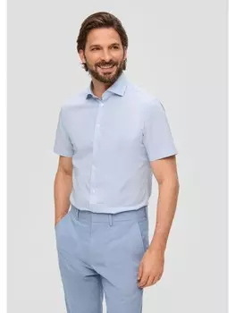 Рубашка sOliver BLACK LABEL kurzarm, синий