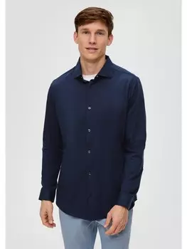 Рубашка sOliver BLACK LABEL langarm, синий