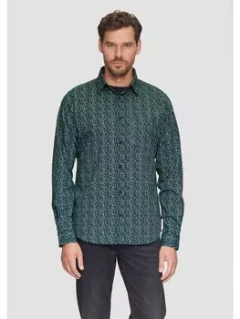 Рубашка sOliver langarm, цвет petrol