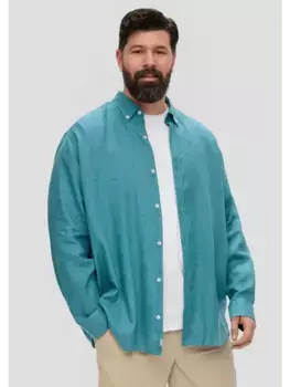 Рубашка sOliver langarm, цвет petrol