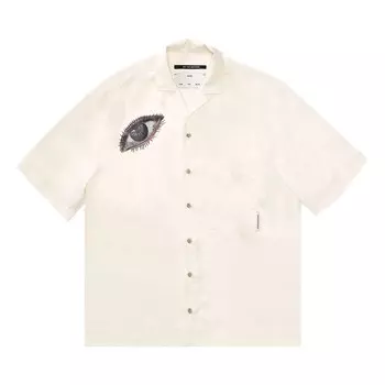 Рубашка Song for the Mute Eye Short-Sleeve Box Shirt Off White, кремовый
