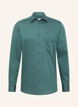 Рубашка современного кроя Eterna, зеленый