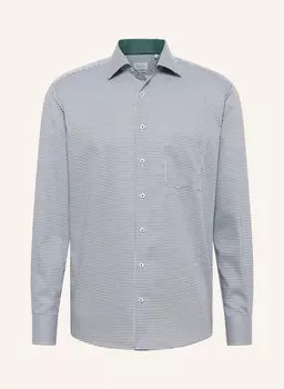 Рубашка современного кроя Eterna, зеленый