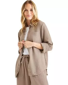 Рубашка Splendid Kit Gauze Shirt, цвет Rattan