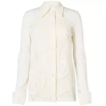 Рубашка Sportmax Asti Lace Shirt, цвет White Lace