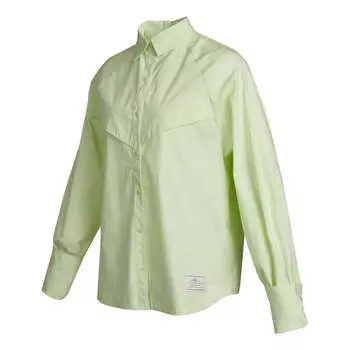 Рубашка sportswear icn clsh wvn ls top causual sports ventilate long sleeve shirt green yellow Nike, желтый