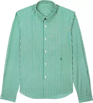 Рубашка Sporty &amp; Rich Charlie Striped Shirt 'Green', зеленый