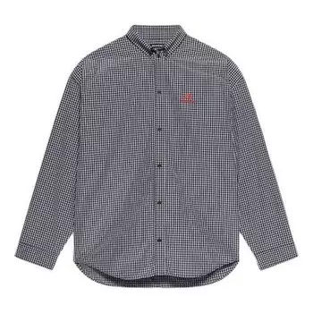 Рубашка sporty b cosy shirt 'black white' Balenciaga, черный