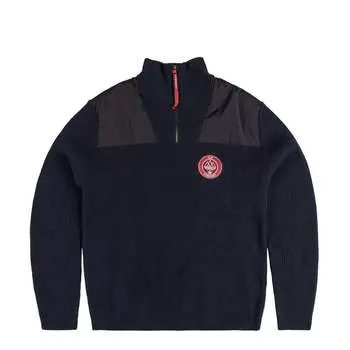 Рубашка spzl x c.p. company halfzip sweatshirt Adidas, синий