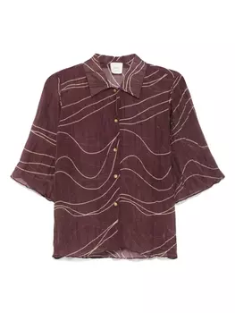 Рубашка средиземноморская Alysi, фиолетовый