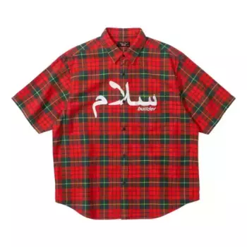 Рубашка ss23 week6 arabic logo flannel shirt 'red' Supreme, красный