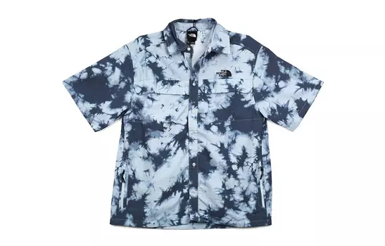 Рубашка SS унисекс зеленая The North Face, зеленый