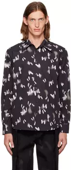 Рубашка SSENSE Exclusive Black Footprint T/SEHNE