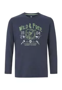 Рубашка STAAF с длинными рукавами JAN VANDERSTORM, темно-синий