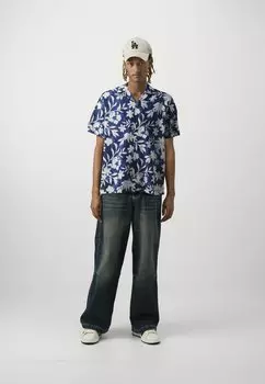 Рубашка Standard Resort Collar GAP, синяя