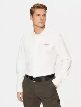 Рубашка стандартного кроя Aeronautica Militare, белый