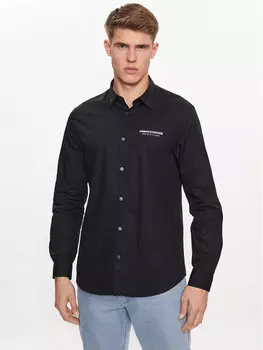 Рубашка стандартного кроя Armani Exchange, черный