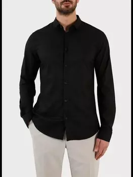 Рубашка стандартного кроя Armani Exchange, черный