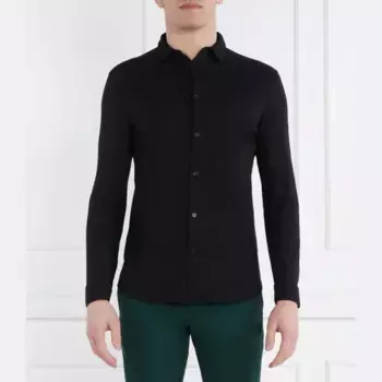 Рубашка стандартного кроя Armani Exchange, черный