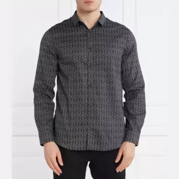 Рубашка стандартного кроя Armani Exchange, черный