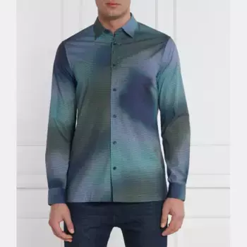 Рубашка стандартного кроя Armani Exchange, синий