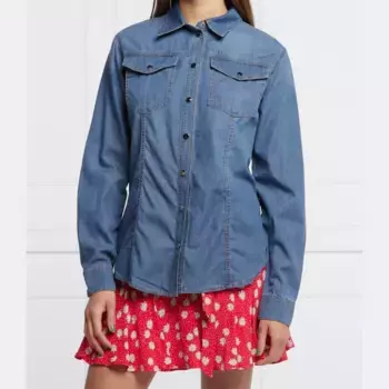 Рубашка стандартного кроя Armani Exchange, синий