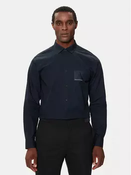 Рубашка стандартного кроя Armani Exchange, синий