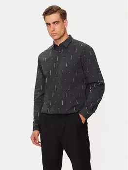 Рубашка стандартного кроя Armani Exchange, синий