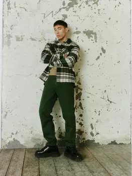 Рубашка стандартного кроя Blend, зеленый