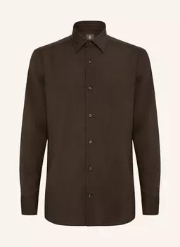 Рубашка стандартного кроя Boggi Milano, коричневый