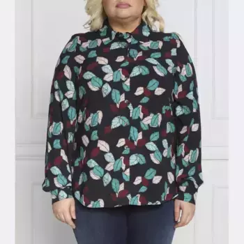 Рубашка стандартного кроя больших размеров Persona By Marina Rinaldi, мультиколор