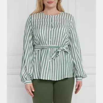 Рубашка стандартного кроя больших размеров Persona By Marina Rinaldi, зеленый