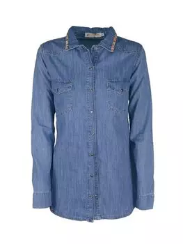 Рубашка стандартного кроя Cafnoir, синий