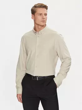 Рубашка стандартного кроя Calvin Klein, бежевый