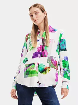 Рубашка стандартного кроя Desigual, белый