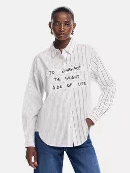 Рубашка стандартного кроя Desigual, белый