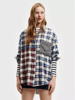 Рубашка стандартного кроя Desigual, бежевый