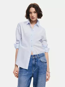 Рубашка стандартного кроя Desigual, голубой