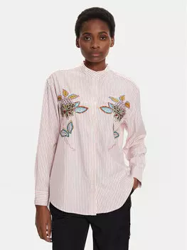 Рубашка стандартного кроя Desigual, розовый