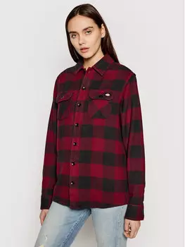 Рубашка стандартного кроя Dickies, бургундия
