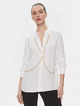 Рубашка стандартного кроя Elisabetta Franchi, белый