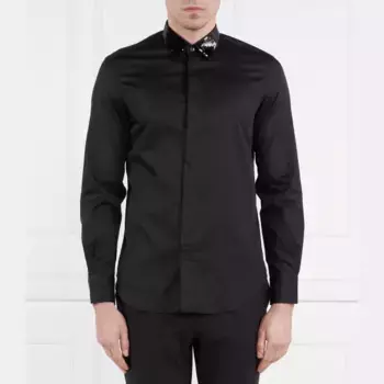Рубашка стандартного кроя Emporio Armani, черный