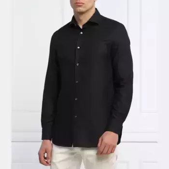 Рубашка стандартного кроя Emporio Armani, черный